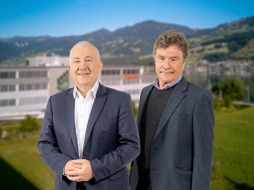 Eugen Elmiger (left) und Karl-Walter Braun (rechts)